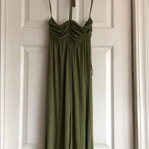 Love by yaya maxi strapless ruched jersey dress